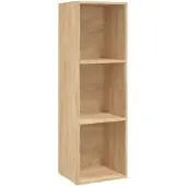 vidaXL Bibliothèque/Meuble TV chêne sonoma bois d'ingénierie