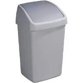 Sunware poubelle Delta 25 litres gris - couvercle basculant pratique
