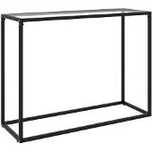 vidaXL Table console Transparent 100x35x75 cm Verre trempé