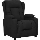 vidaXL Fauteuil relax noir tissu