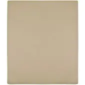 vidaXL Draps-housses Jersey 2 pcs Taupe 100x200 cm Coton