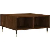 vidaXL Table basse marron imitation chêne 60x60x30 cm Bois composite