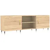 vidaXL Armoire TV Chêne Sonoma 150x30x50 cm Bois composite