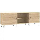 vidaXL Armoire TV Chêne Sonoma 150x30x50 cm Bois composite