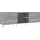 vidaXL Armoire TV Gris Sonoma 150x30x50 cm Bois composite