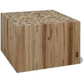 vidaXL Table basse en teck 50x50x35 cm