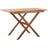 vidaXL Table de jardin 110x67x74 cm bois massif acacia