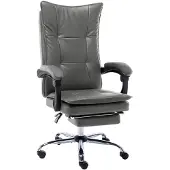 vidaXL Chaise de bureau anthracite similicuir
