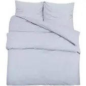 vidaXL Ensemble de literie Gris 140x200 cm coton