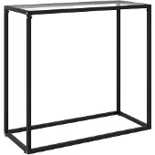 vidaXL Table console Transparent 80x35x75 cm Verre trempé