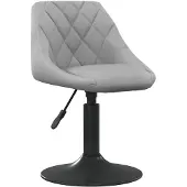 vidaXL Tabouret de bar en velours gris clair