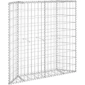 vidaXL Gabion haut de forme trapézoïdale Acier galvanisé 100x20x100 cm