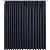 vidaXL Rideau occultant avec crochets Anthracite 290x245 cm