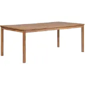 vidaXL Table de jardin 200x100x77 cm bois massif teck