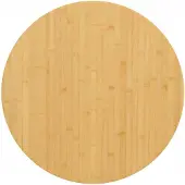 vidaXL Dessus de table Ø60x2,5 cm bambou