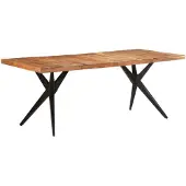 vidaXL Table de salle à manger 200x90x76 cm acacia massif