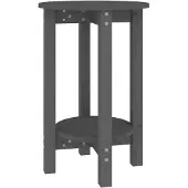 vidaXL Table basse Gris Ø 40x60 cm Pin massif