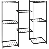 vidaXL Jardinière 83x25x80 cm Noir Fer
