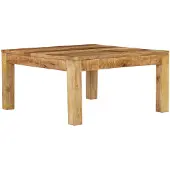 vidaXL Table basse 80x80x40 cm en bois massif de manguier