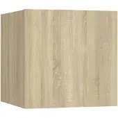 vidaXL Armoire TV murale chêne Sonoma 30,5x30x30 cm