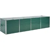 vidaXL -Pflanzer eingefügt 320x80x77 cm galvanisé Stahlgrün