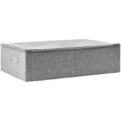 vidaXL Boîte de rangement Tissu 70x40x18 cm Gris