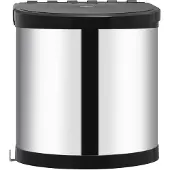 vidaXL Poubelle de cuisine encastrable inox 8 L