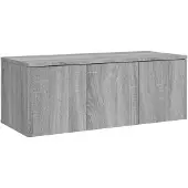 vidaXL Armoire TV Gris Sonoma 80x34x30 cm Bois composite
