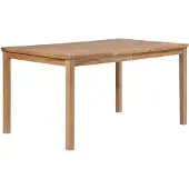 vidaXL Table de jardin 150x90x77 cm bois massif teck