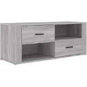 vidaXL Armoire TV Gris Sonoma 100x35x40 cm Bois composite