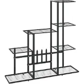 vidaXL Support pour plantes 94,5x25x88 cm Noir Métal