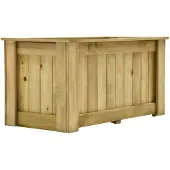 vidaXL Lit surélevé 100 x 50 x 50 cm Bois de pin imprégné