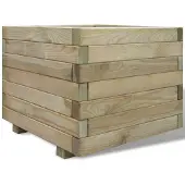 vidaXL Lit surélevé 50x50x40 cm Bois Carré