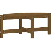 vidaXL Table basse marron miel 87x48x35 cm pin massif