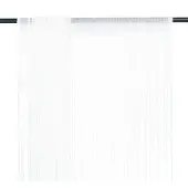 vidaXL Rideau en fils 2 pcs 100 x 250 cm Blanc