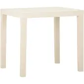 vidaXL Table de jardin blanche 79x65x72 cm plastique