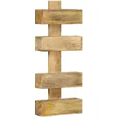 vidaXL Porte-revue mural 30x11x72 cm Bois de manguier solide