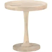 vidaXL Table d'appoint Ø50x55 cm Bois de manguier massif