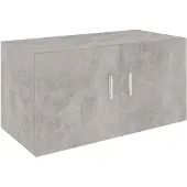 vidaXL Armoire murale Gris béton 80x39x40 cm Bois d'ingénierie