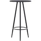 vidaXL Table de bar Noir 60x107,5 cm MDF