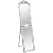 vidaXL Miroir sur pied argenté 50x200 cm