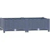 vidaXL Lit surélevé 80x40x23 cm Polypropylène