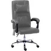 vidaXL Chaise de bureau de massage anthracite similicuir