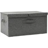 vidaXL Boîte de rangement en tissu 50x30x25 cm Anthracite