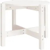 vidaXL Table basse blanche Ø 62,5x45 cm pin massif