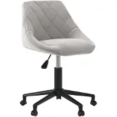 vidaXL Chaise de salle à manger Pivotante Gris clair Velours