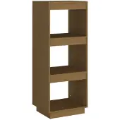 vidaXL Bibliothèque/Séparateur de pièce Marron miel Bois de pin massif
