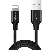 Baseus Yiven Premium Câble tressé USB/Lightning 1,8M Noir (CALYW-A01)