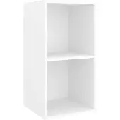 vidaXL Meuble TV mural blanc 37x37x72 cm Bois composite