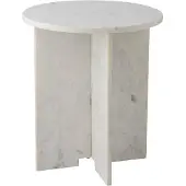 Bloomingville Table D'appoint Jasmia | Blanc | Marbre | 82057280